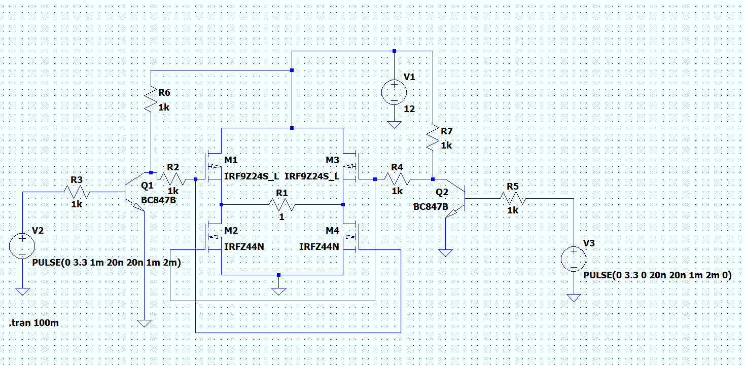 H - мост на IRFZ44N и IRF9Z24N